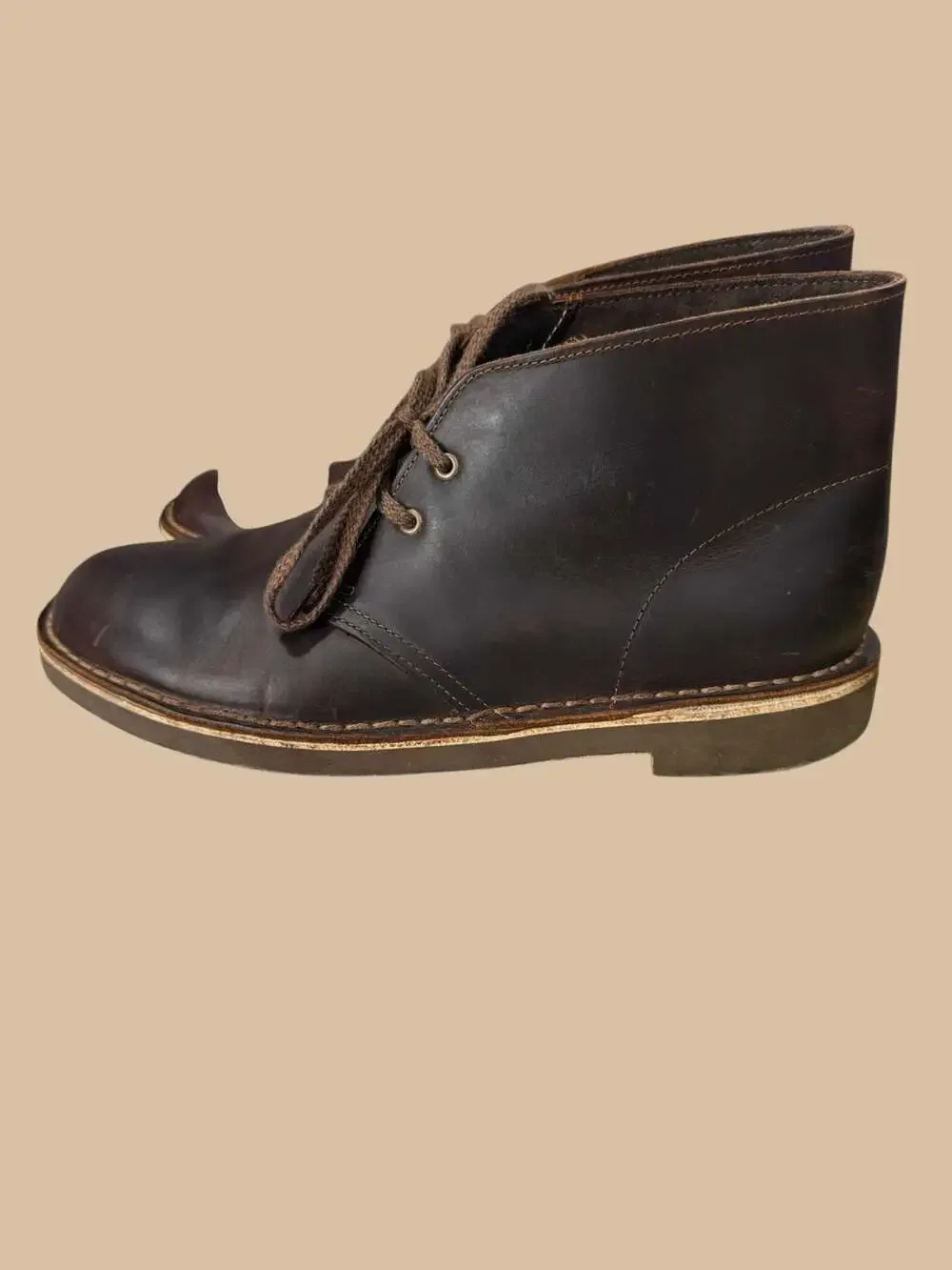 Clarks Desert Boot Brown Leather Men's Size 7.5